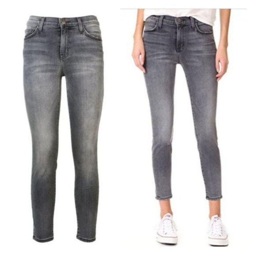Current Elliott The High Waist Ankle Skinny Jeans